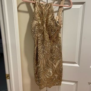 Gold Homecoming Dress